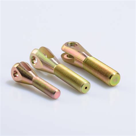 Yellow Zinc Male Threaded Q235 Clevises Rod Ends