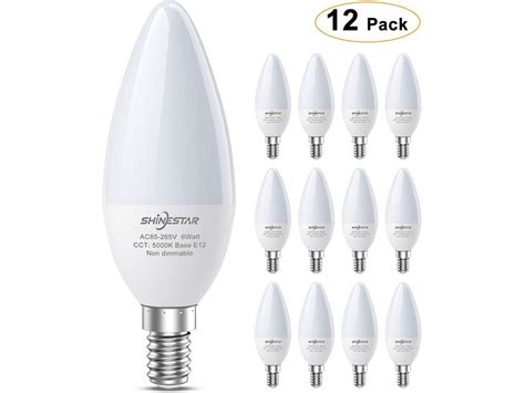 What type of light bulb is best for growing greens in my kitchen? 12-Pack E12 LED Ceiling Fan Light Bulbs 60W Equivalent ...