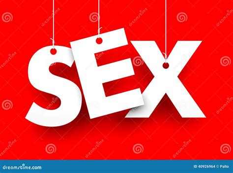 Sexo Letras En Secuencias Stock De Ilustración Ilustración De Tipo 40926964