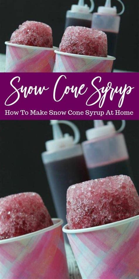 Homemade Snow Cone Syrup Recipe