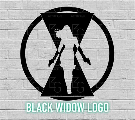 Black Widow Logo Marvel Avengers Svg Png Eps Dxf Etsy Uk