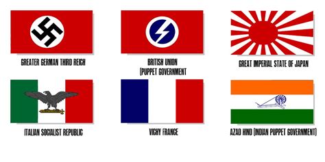 Axis Powers Flags Ww2