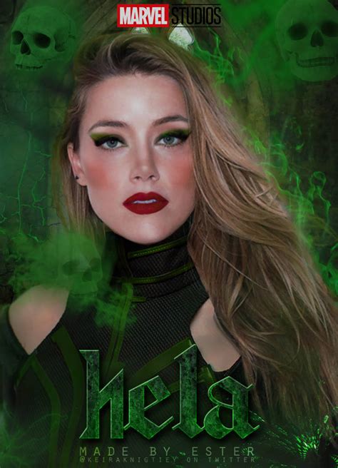 Amber Heard As Hela Series Fancast Poster Marvel By Ultraviolence Edits