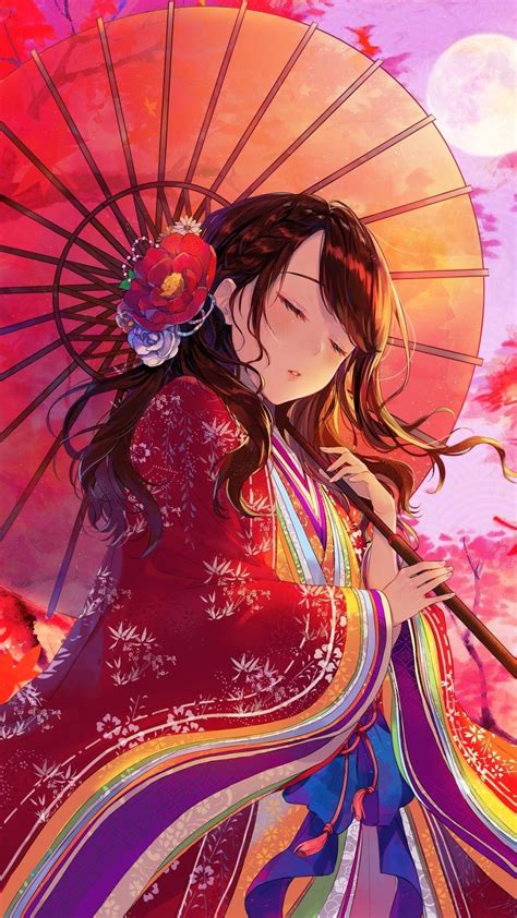 Anime Kimono Girl Wallpapers Top Free Anime Kimono Girl Backgrounds