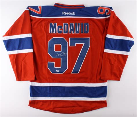 Edmonton oilers, erie otters and team canada. Connor McDavid Signed Oilers Jersey (PSA COA) | Pristine ...