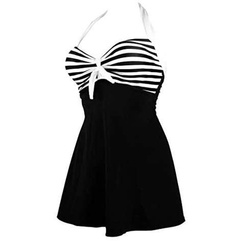 Cocoship Vintage Sailor Pin Up Swimsuit Retro One Piece Skirtini Cover Up Swimdressfba At
