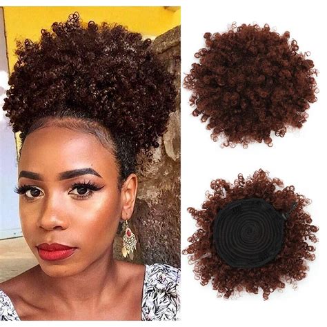 Aisi Queens Afro Puff Drawstring Ponytail Synthetic Short Afro Kinkys