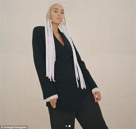 Solange Poses Topless On Instagram Daily Mail Online