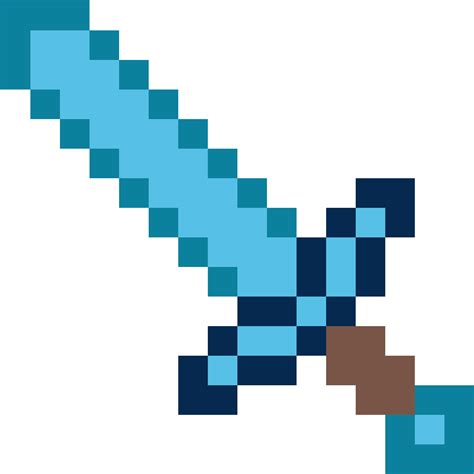 Minecraft Diamond Sword Png Transparent