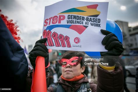 A South Korean Woman Protests Against Gender Inequality And Sexual News Photo Getty Images