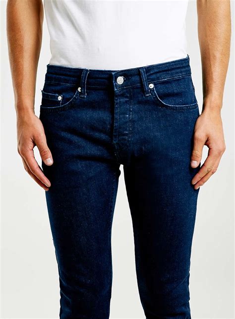 Topman Blue Rinse Wash Stretch Skinny Jeans In Blue For Men Lyst