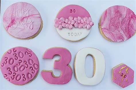 30th Birthday Cookies Happy Birthday Thirty Happy Etsy