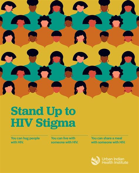 Stand Up To Hiv Stigma Hiv Awareness Poster Hiv Prevention