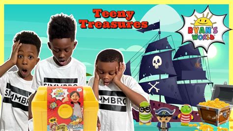 Ryans World Teeny Treasure Box Toy Unboxing And Pretend Play Full Video