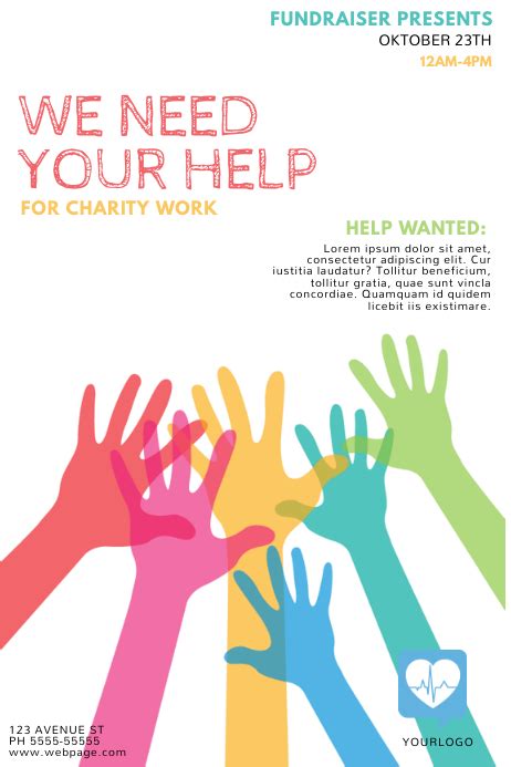 Customize 2640 Fundraising Poster Templates Postermywall