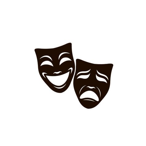 Tragedy And Comedy Masks Illustrations Illustrations Royalty Free