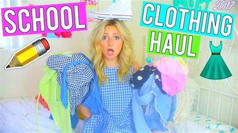 Back To School Clothing Haul 2017 Kalista Elaine Youtube