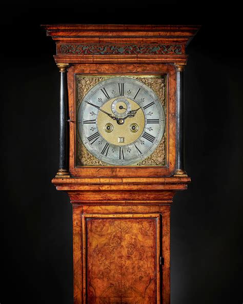 18th Century Queen Anne Burr Walnut Eight Day Longcase Clock