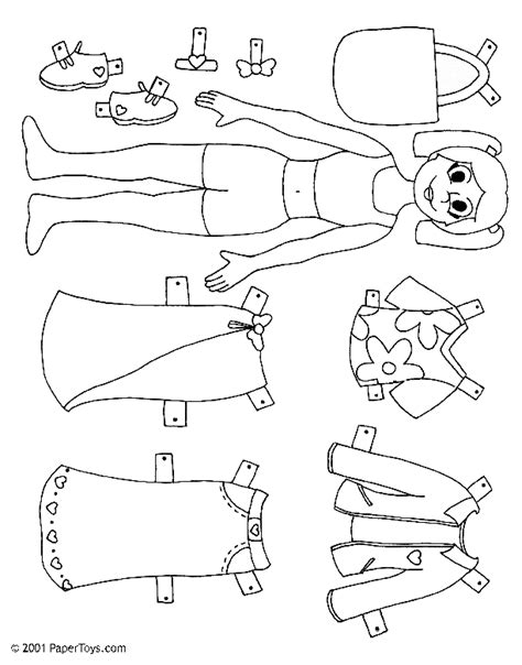 Printable 3d Paper Doll Template Printable Templates