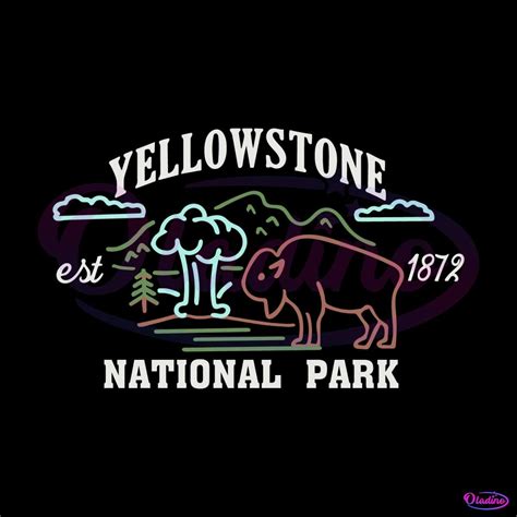 yellowstone national park funny svg graphic design files