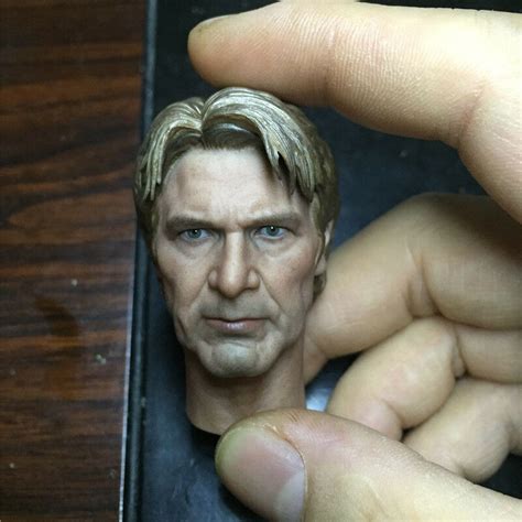 TV Movie Video Games 1 6 Han Solo Head Carving Sculpt Model Harrison