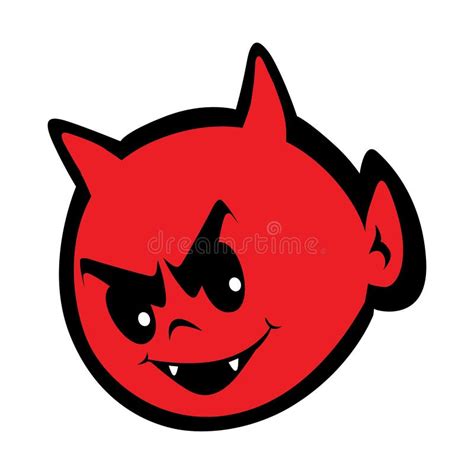 Cute Devil Head Stock Vector Illustration Of Cruelty 7422119