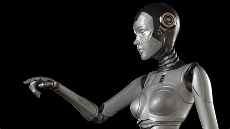 artstation sci fi robot woman rigged standard edition 3d model resources