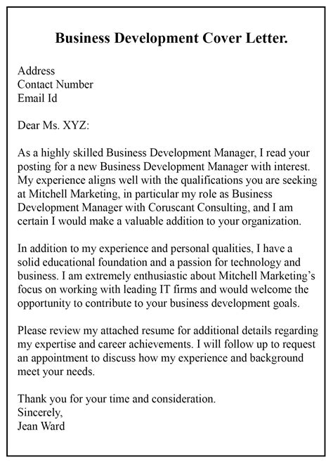 The professional mba for executives (emba) fills the gap in the mba market for individuals who want to elevate their leadership skills. How To Write A Business Development Cover Letter With ...