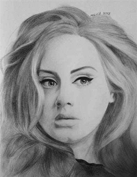 Adele Drawing Pencil Sketch Colorful Realistic Art Images Drawing