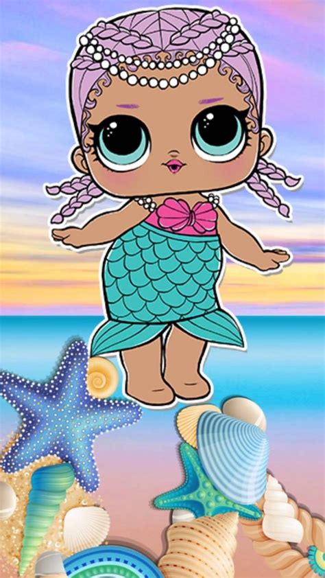 Lol Doll Coloring Pages Mermaid Kidsworksheetfun