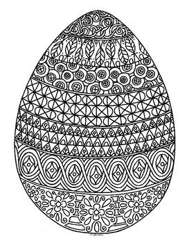 Get the best of insurance or free credit. Spring Easter Egg Zentangle Coloring Page by Pamela ...