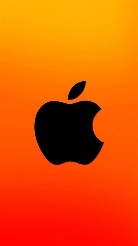 4k, apple, think different, logo, dark background. Orange Apple Logo wallpapers (105 Wallpapers) - Wallpapers 4k