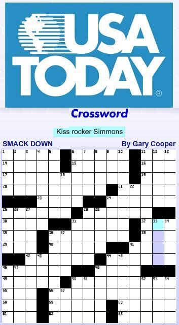 Usa Today Crossword Answers