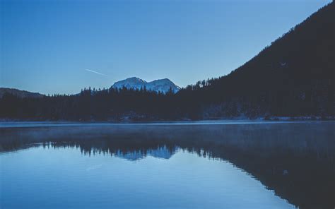 Download Wallpaper 3840x2400 Mountains Lake Trees Reflection Water