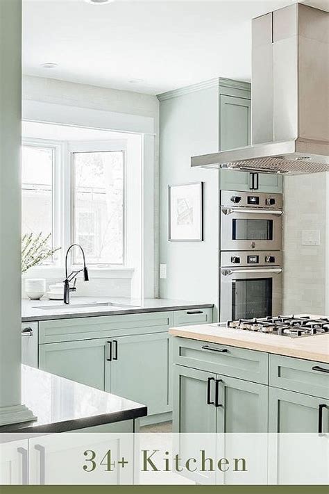 Sage Green Kitchen Cabinets With Black Countertops Wow Blog