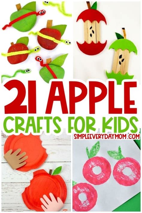 21 Easy Apple Crafts For Kids