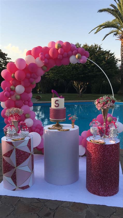 festa 18 anni rosa fuscsia 🥰 18th birthday decorations birthday party decorations 21st