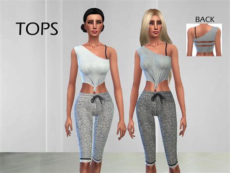 The Sims Resource Sporty Tops