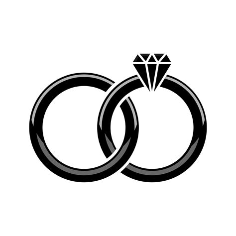 Jewelry Rings Jewelry Icon Isolated Design Illustration Diamond Ring