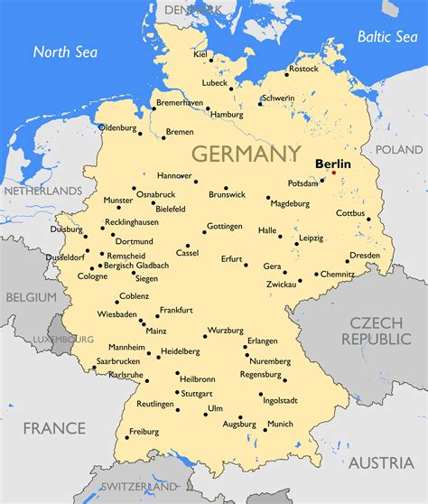 Germany Printable Map Web Free Printables Labeled Also Blank Map Of