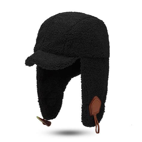 Unisex Winter Fashion Trapper Hat Lamb Velvet Earmuffs Hat At Banggood
