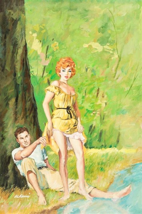 Paperback Book Cover Illustration Painting Pulp Art