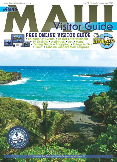 Aloha Maui Visitor Guide November 2016 Magazine