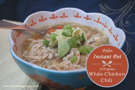 Pressure cook white chicken chili: Paleo Instant Pot White Chicken Chili With AIP Option ...