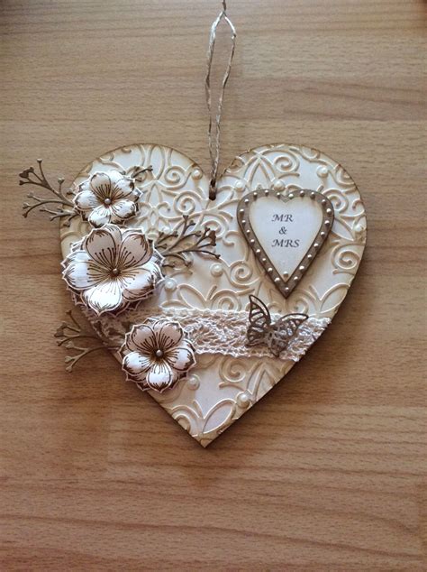 Mdf Heart Done Using Dreamees Stamps