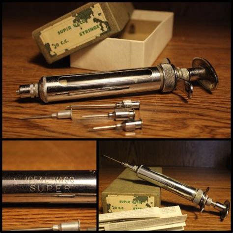 Maniacal Medical Medical Antiques Vintage Medical Syringe