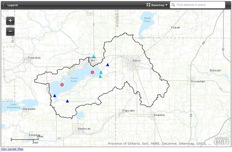 Green Lake Monitoring Map Us Geological Survey