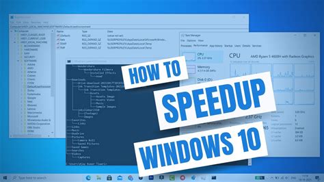 How To Speedup Windows 10 Best Performance Settings Youtube