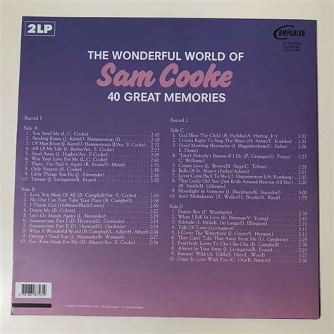 Sam Cooke – The Wonderful World Of Sam Cooke-40 Great Memories 2 LP