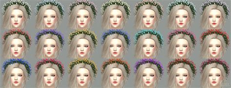 Sims 4 Ccs The Best Flower Crown By Marigold